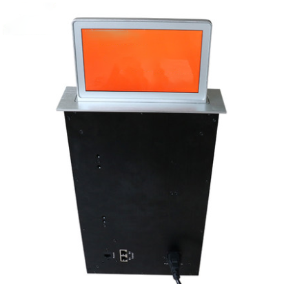 electronic table name card voting system desk pop up lcd monitor lift